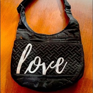 LUG Canopy LOVE Bag - Black / White - Good Condition - Great Organization!